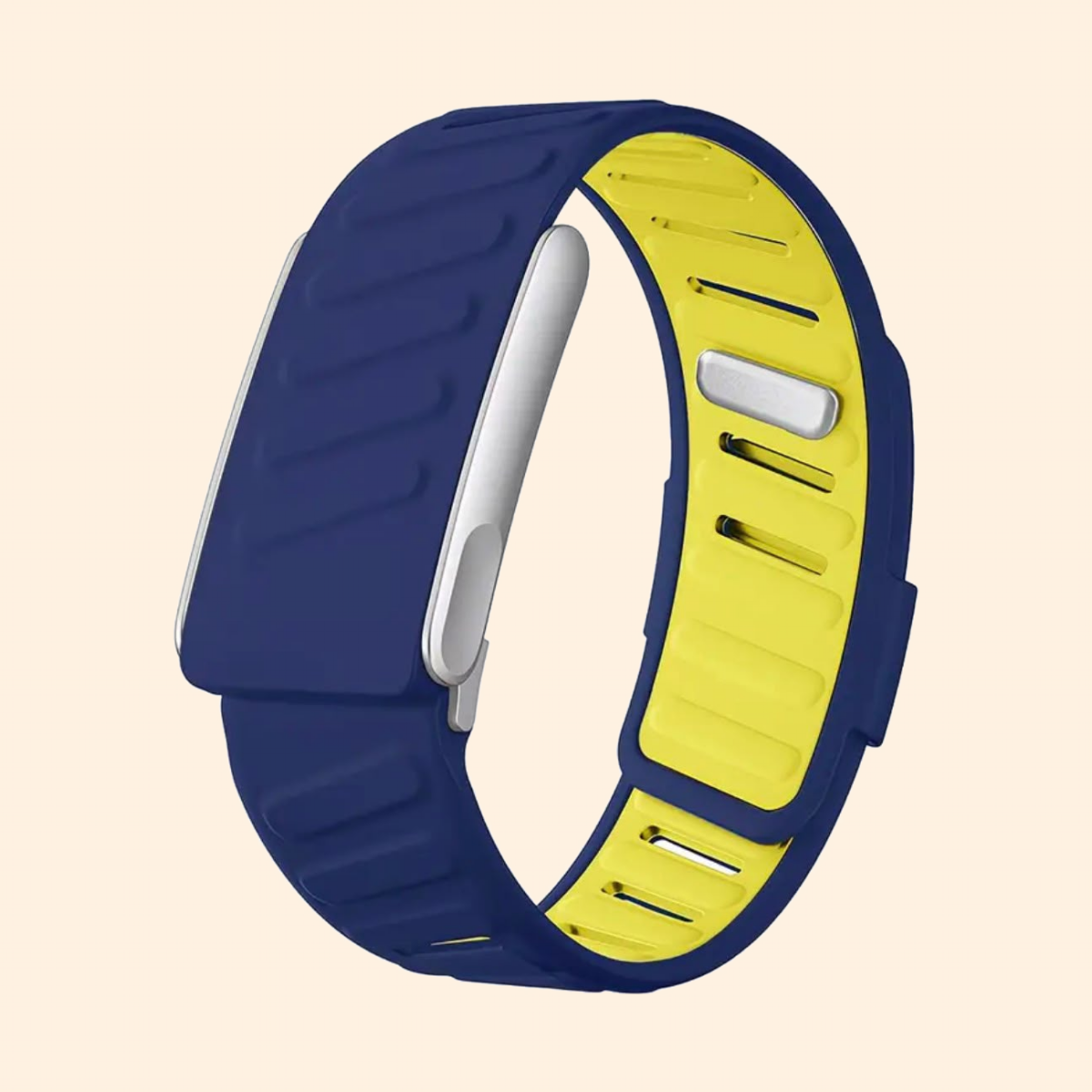 Navy - Lime — silicone strap for WHOOP 5.0 and MG